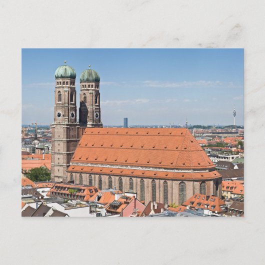 Frauenkirche München uit Peterskirche Briefkaart (Voorkant)