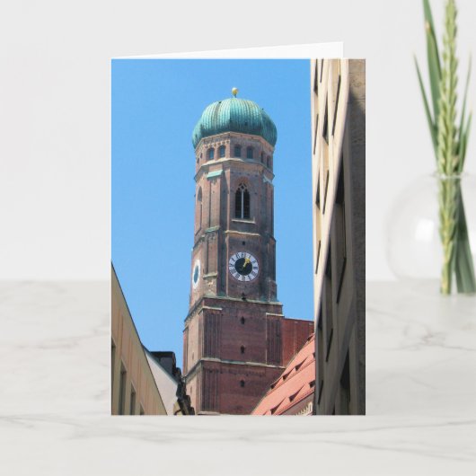 Frauenkirche - München, Wenskaart van Duitsland Kaart (Voorkant)