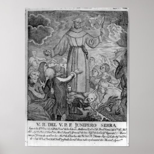 Fray Junipero Serra Poster (Voorkant)