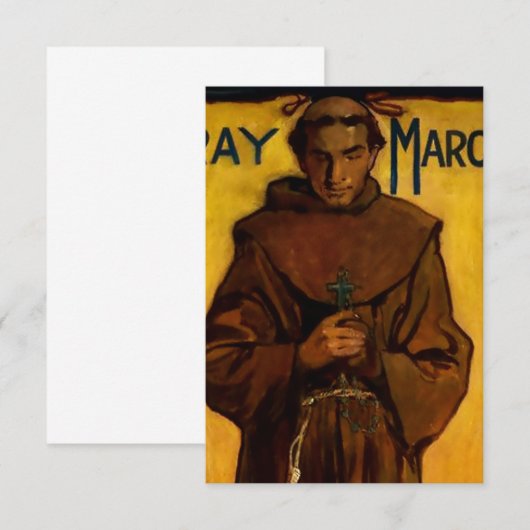 “Fray Marcos” Western Art by Gerald Cassidy Bedankkaart (Voorkant / Achterkant)