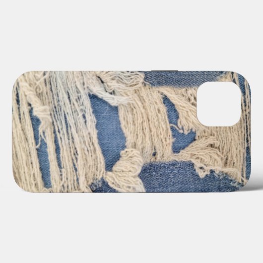 Frayed Blue Jean Fabric Case-Mate iPhone Case (Achterkant (horizontaal))