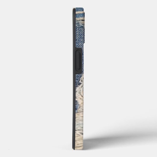 Frayed Blue Jean Fabric Case-Mate iPhone Case (Achterkant / Rechts)