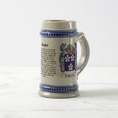 Frazier Family Crest Stein Bierpul (Voorkant rechts)