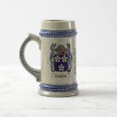 Frazier Family Crest Stein Bierpul (Links)