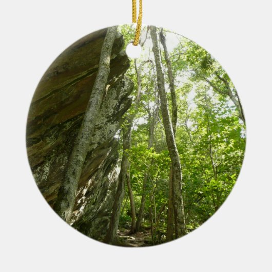 Frazier-rotswand in Shenandoah National Park Keramisch Ornament (Voorkant)