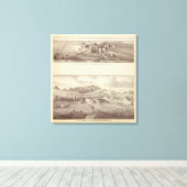 Frazier Valley, Lakeside ranches Canvas Afdruk (Insitu (Houten vloer))