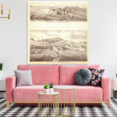 Frazier Valley, Lakeside ranches Canvas Afdruk (Insitu (Woonkamer))