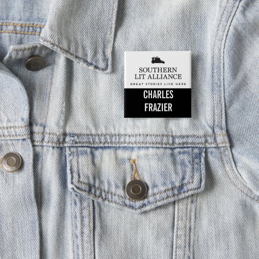 FRAZIER VIERKANTE BUTTON 5,1 CM (In situ)