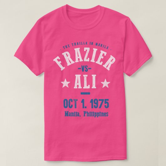Frazier vs Ali Thriller in Manilla T-shirt (Design voorkant)