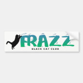 FRAZZ. Black Cat Club Bumpersticker (Voorkant)