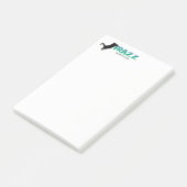 Frazz. Black Cat Post-It Notes (Schuin)