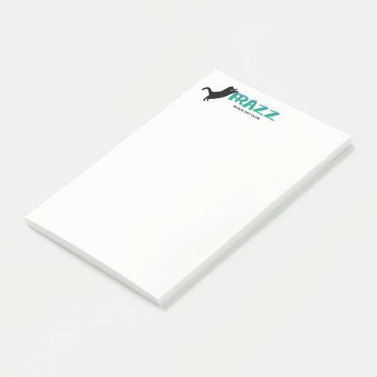 Frazz. Black Cat Post-It Notes (Schuin)