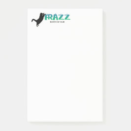 Frazz. Black Cat Post-It Notes