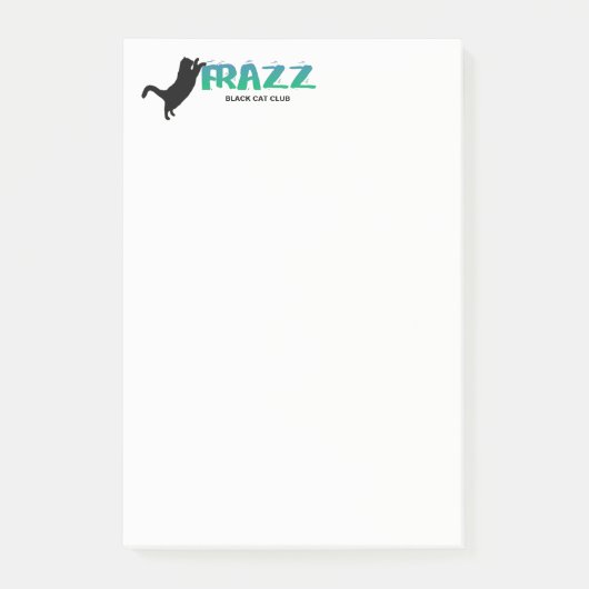 Frazz. Black Cat Post-It Notes (Voorkant)