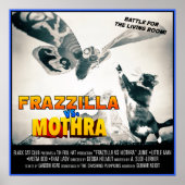 Frazzilla versus Moth! Monster Cat Poster (Voorkant)