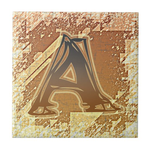 FRAZZLE MONOGRAM A TEGELTJE (Voorkant)