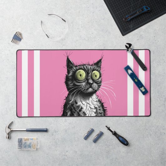 Frazzled Cat Desk Mat (Werkstation)