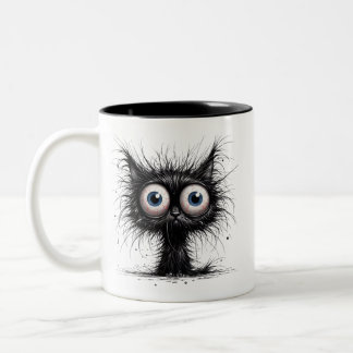 Frazzled Cat Tweekleurige Koffiemok