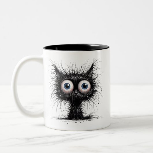 Frazzled Cat Tweekleurige Koffiemok (Links)