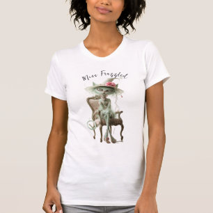 Frazzled Fury Sage Green Cat T-shirt
