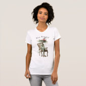 Frazzled Fury Sage Green Cat T-shirt (Voorkant volledig)