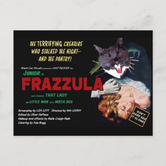 Frazzula! Een Briefkaart van een monsterkat