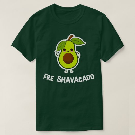 Fre Shavacado Funny Fresh Avocado Joke Pun Food Lo T-shirt (Design voorkant)