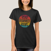 Freadom  I Read Banned Books Retro Sunset T-shirt (Voorkant)