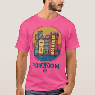 Freadom ik lees verboden boeken Funny Bookworm T-shirt