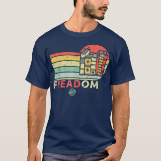 Freadom ik lees verboden boeken Funny Bookworm T-shirt