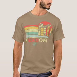 Freadom ik lees verboden boeken Funny Bookworm T-shirt