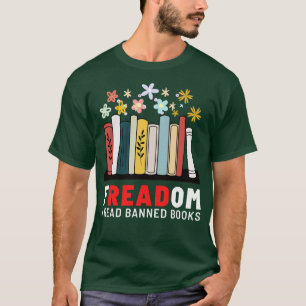 Freadom ik lees verboden boeken t-shirt