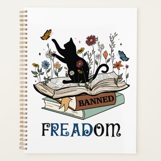 FREADOM - Katten & Boeken - ik las verboden boeken Planner (Voorkant)
