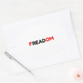 FREADOM LEZEN OVALE STICKER (Envelop)