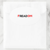 FREADOM LEZEN OVALE STICKER (Tas)