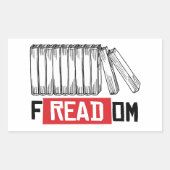 FREADOM RECHTHOEKIGE STICKER (Voorkant)