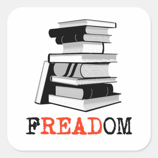 FREADOM VIERKANTE STICKER (Voorkant)