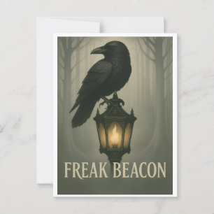 Freak Beacon Raven Briefkaart