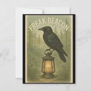 Freak Beacon Raven Briefkaart