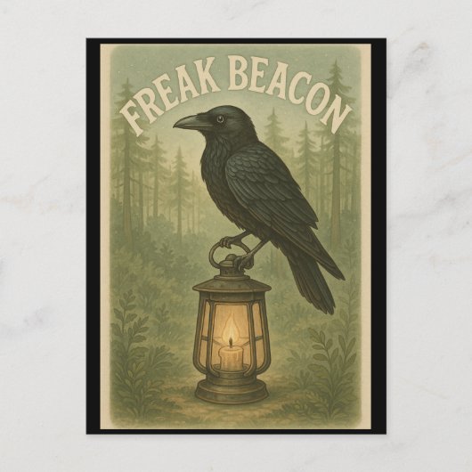 Freak Beacon Raven Briefkaart (Voorkant)