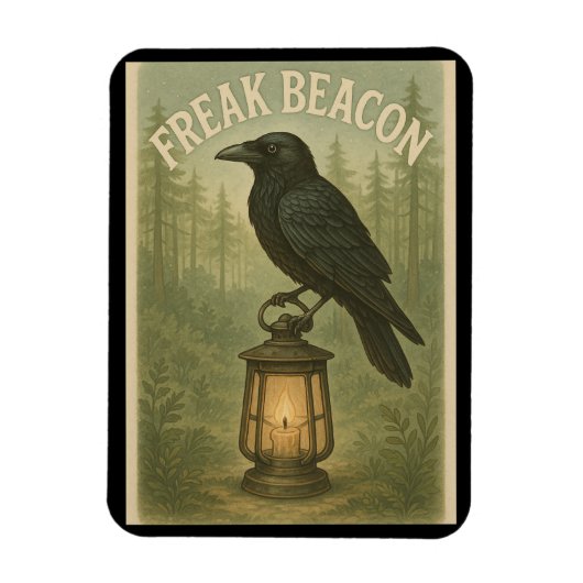 Freak Beacon Raven Flexibele magneet (Verticaal)