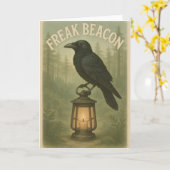 Freak Beacon Raven Groeten Kaart (Gele Bloem)