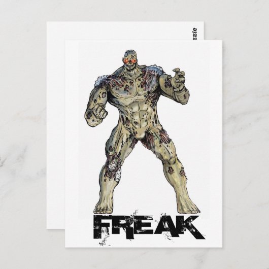 Freak-Briefkaart Briefkaart (Voorkant / Achterkant)