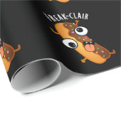 Freak-clair Funny Eclair Pun Dark BG Cadeaupapier (Rol Hoek)