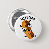 Freak-clair Funny Eclair Pun Ronde Button 5,7 Cm (Voorkant /achterkant)