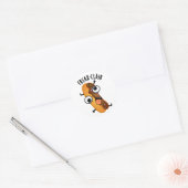 Freak-clair Funny Eclair Pun Ronde Sticker (Envelop)