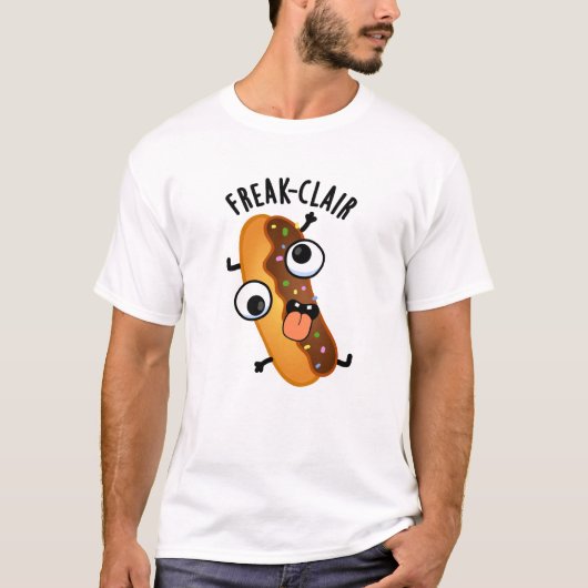Freak-clair Funny Eclair Pun T-shirt (Voorkant)