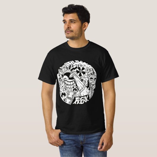Freak Doodle T-shirt (Voorkant volledig)