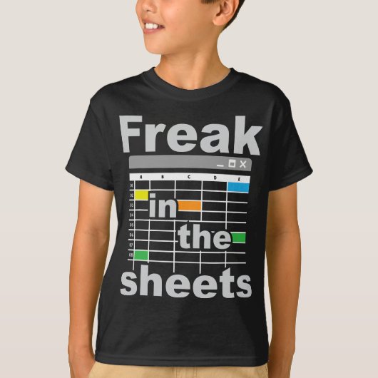 Freak in bladen - Funny Accountant Analyst. T-shirt (Voorkant)