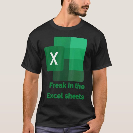 Freak in de Excel-bladen 2 T-shirt (Voorkant)